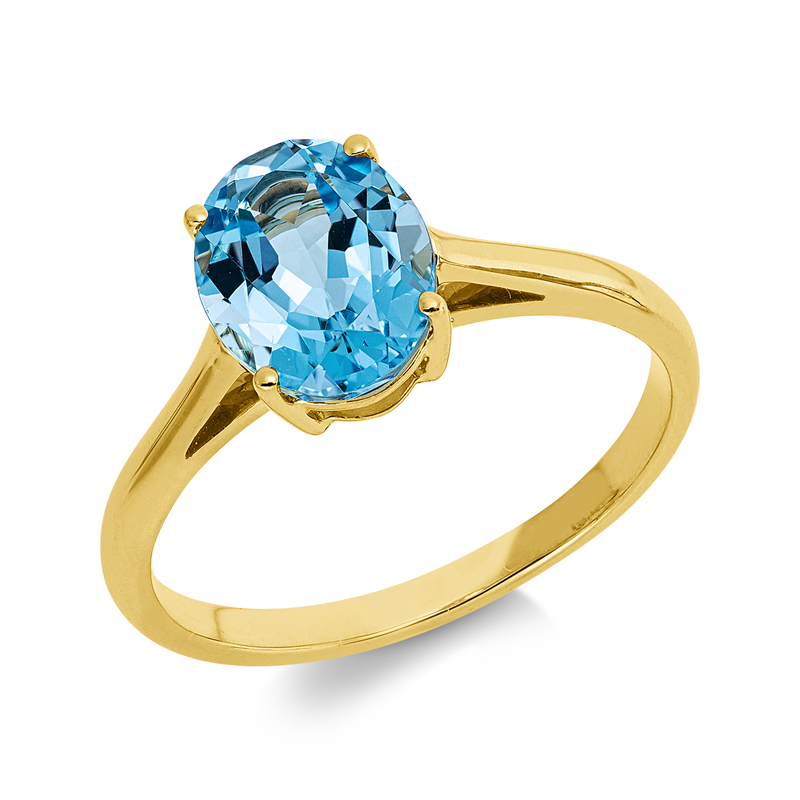 Ring mit Topas  aus 750/-18 Karat Gelbgold  