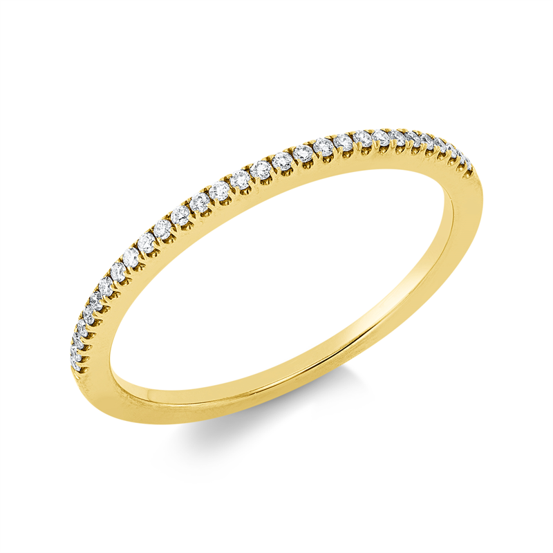 Ring    aus 750/-18 Karat Gelbgold mit 29 Diamanten 0
