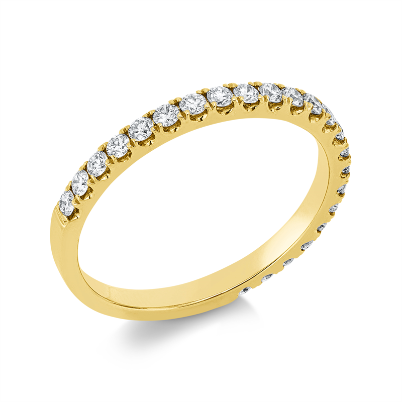 Ring    aus 750/-18 Karat Gelbgold mit 23 Diamanten 0