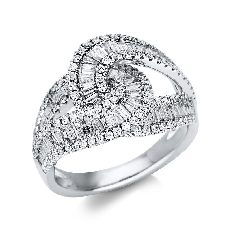 Ring    aus 750/-18 Karat Weißgold mit 217 Diamanten 1