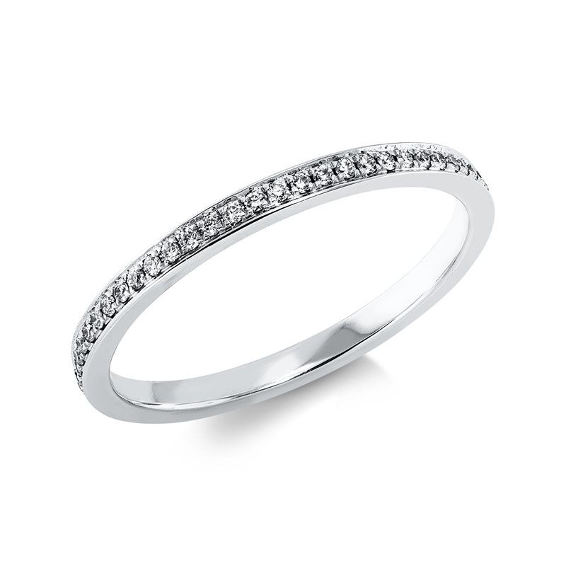 Ring    aus 750/-18 Karat Weißgold mit 43 Diamanten 0