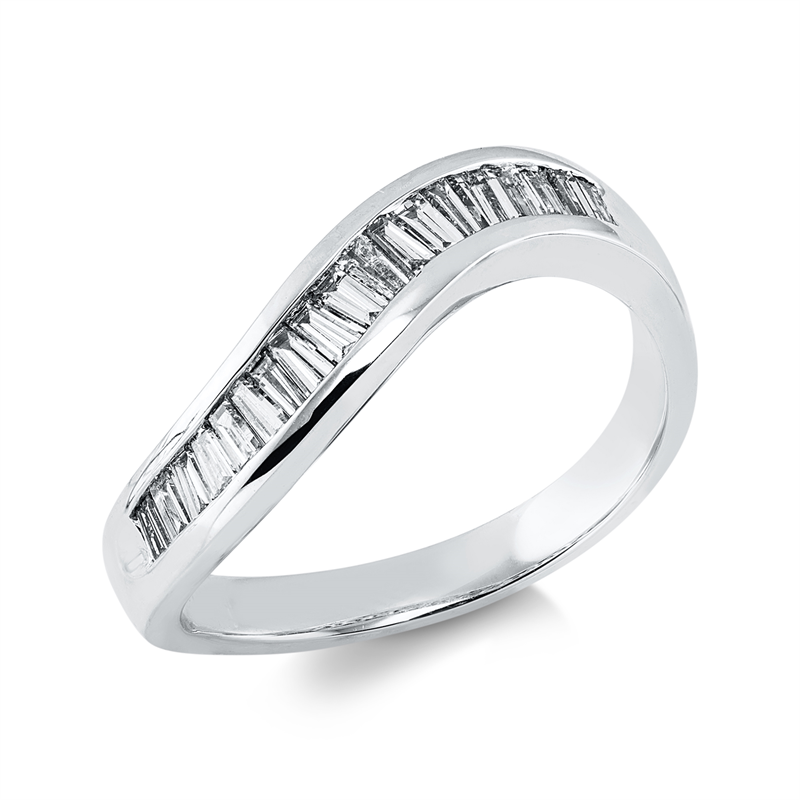 Ring    aus 750/-18 Karat Weißgold mit 20 Diamanten 0