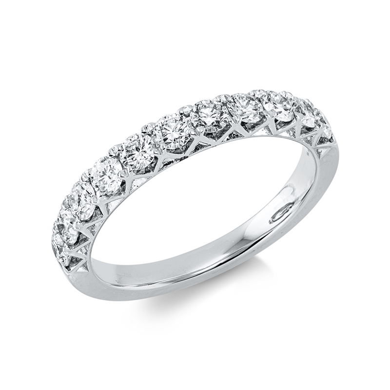 Ring    aus 750/-18 Karat Weißgold mit 11 Diamanten 0