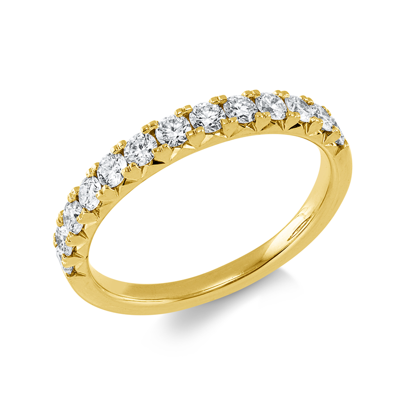 Ring    aus 750/-18 Karat Gelbgold mit 13 Diamanten 0