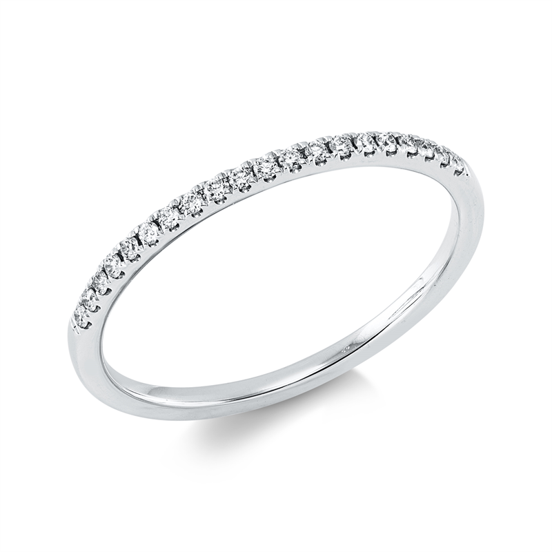 Ring    aus 750/-18 Karat Weißgold mit 20 Diamanten 0