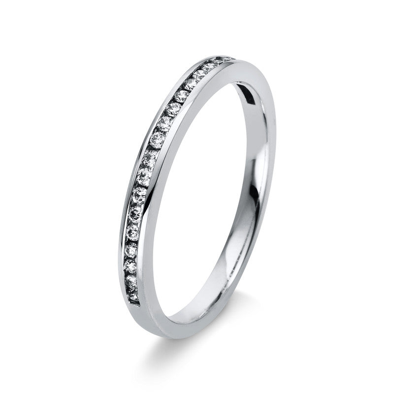 Ring    aus 750/-18 Karat Weißgold mit 23 Diamanten 0