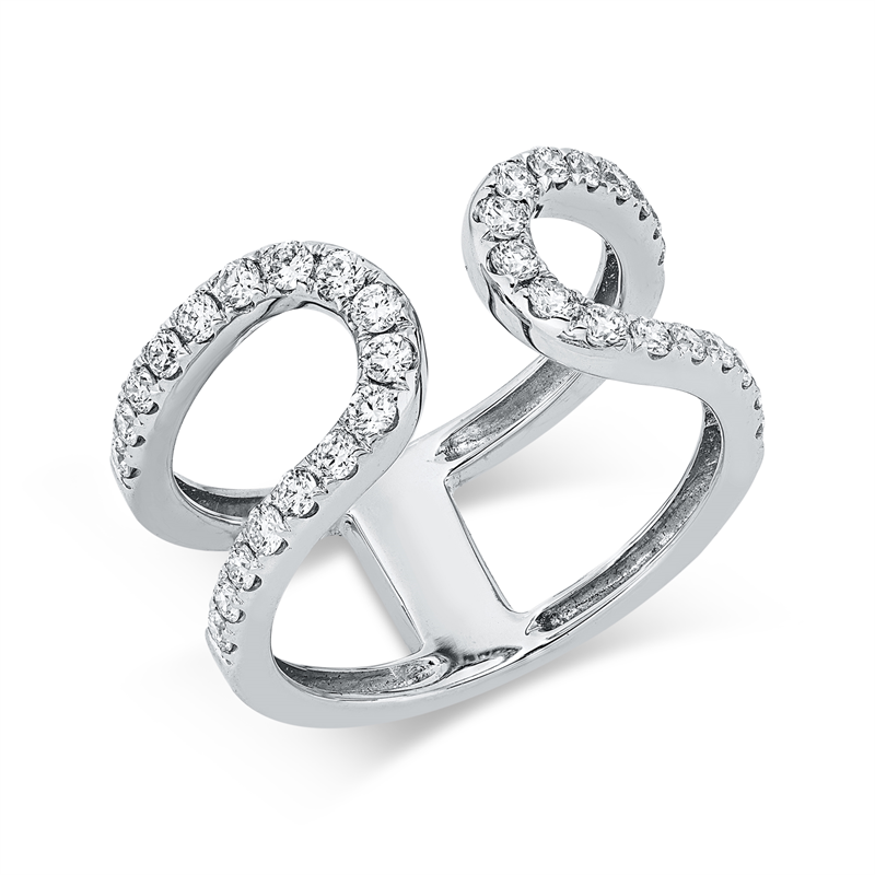 Ring    aus 750/-18 Karat Weißgold mit 34 Diamanten 0