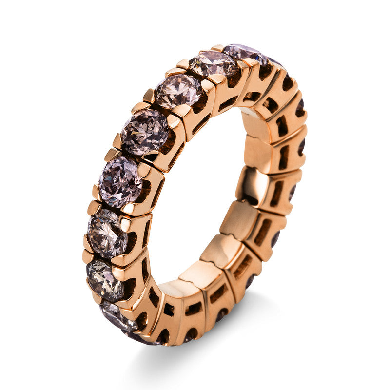 Ring    aus 750/-18 Karat Rotgold mit 17 Diamanten 4