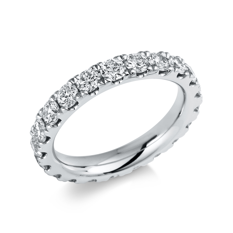 Ring    aus 750/-18 Karat Weißgold mit 20 Diamanten 2