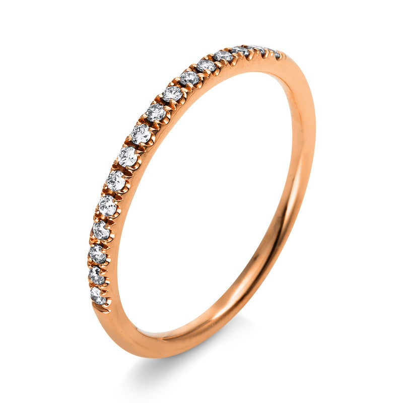 Ring    aus 750/-18 Karat Rotgold mit 16 Diamanten 0