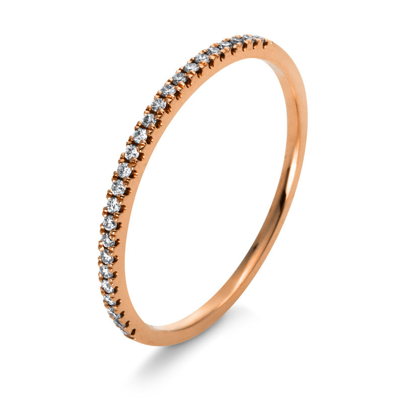 Ring    aus 750/-18 Karat Rotgold mit 25 Diamanten 0