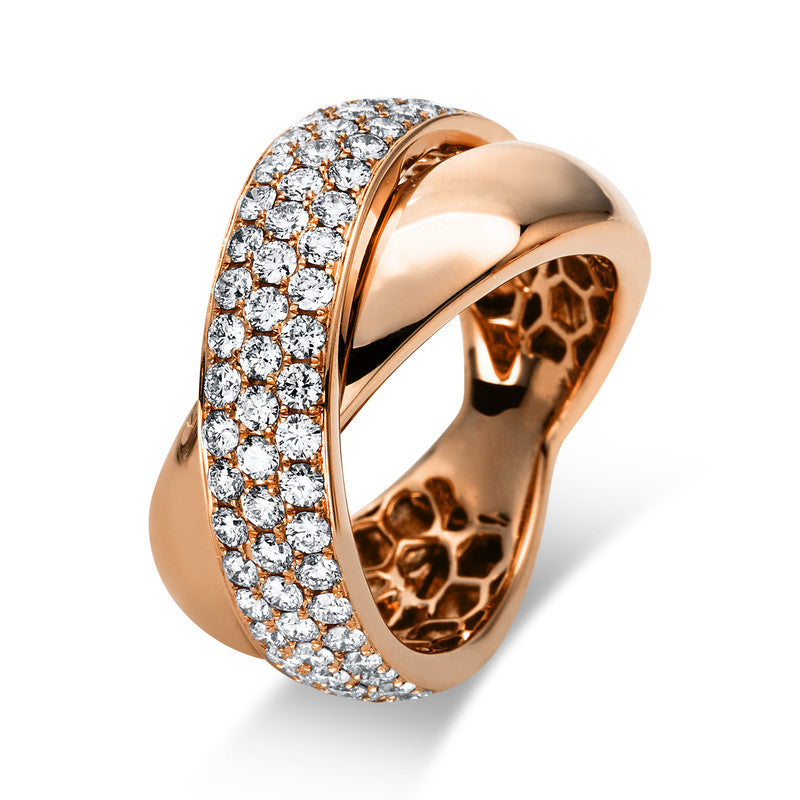 Ring - Pavé aus Gold mit Diamanten - 1O810