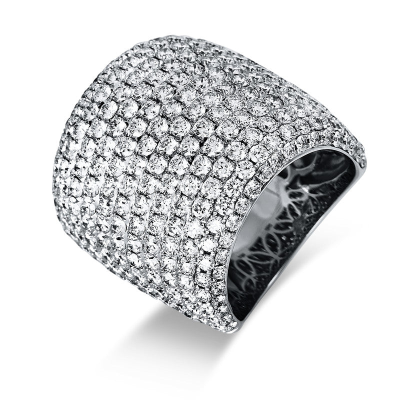 Ring    aus 750/-18 Karat Weißgold mit 292 Diamanten 6