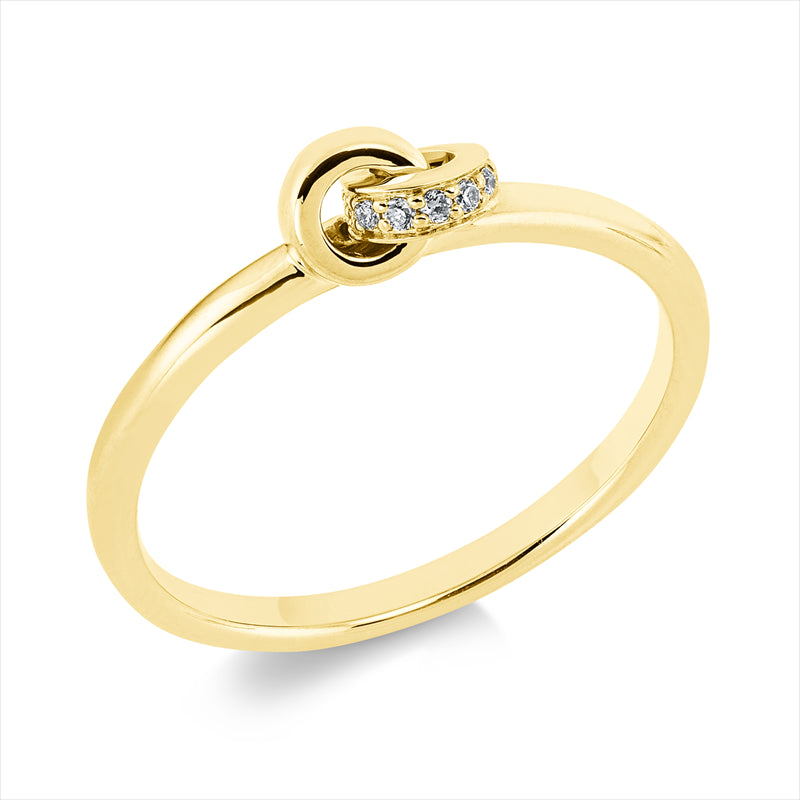 Ring - Moderner Schmuck aus Gold mit Diamanten - 1Q405