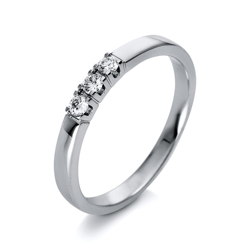 Ring    aus 750/-18 Karat Weißgold mit 3 Diamanten 0