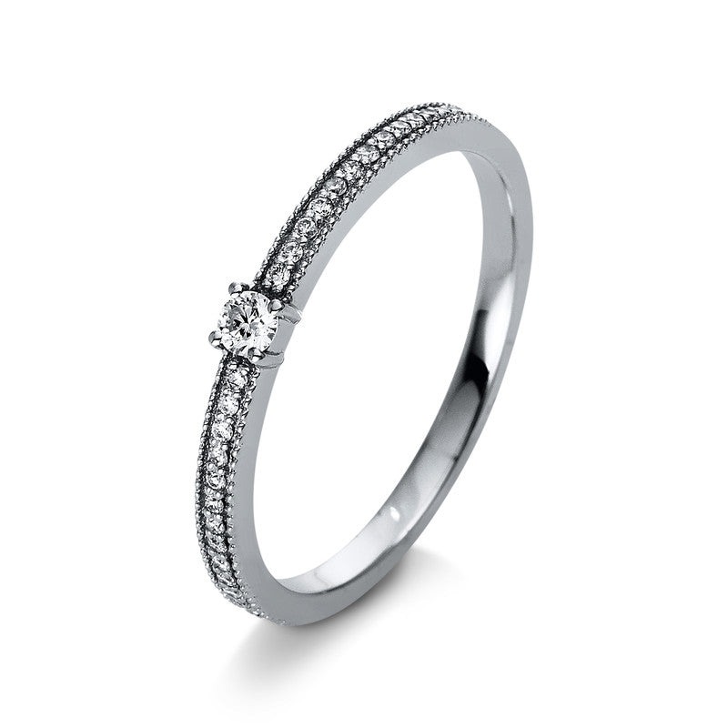 Ring    aus 750/-18 Karat Weißgold mit 27 Diamanten 0