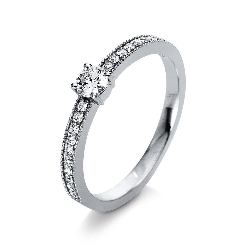 Ring    aus 750/-18 Karat Weißgold mit 21 Diamanten 0