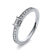 Ring    aus 950/-Platin Platin mit 19 Diamanten 0
