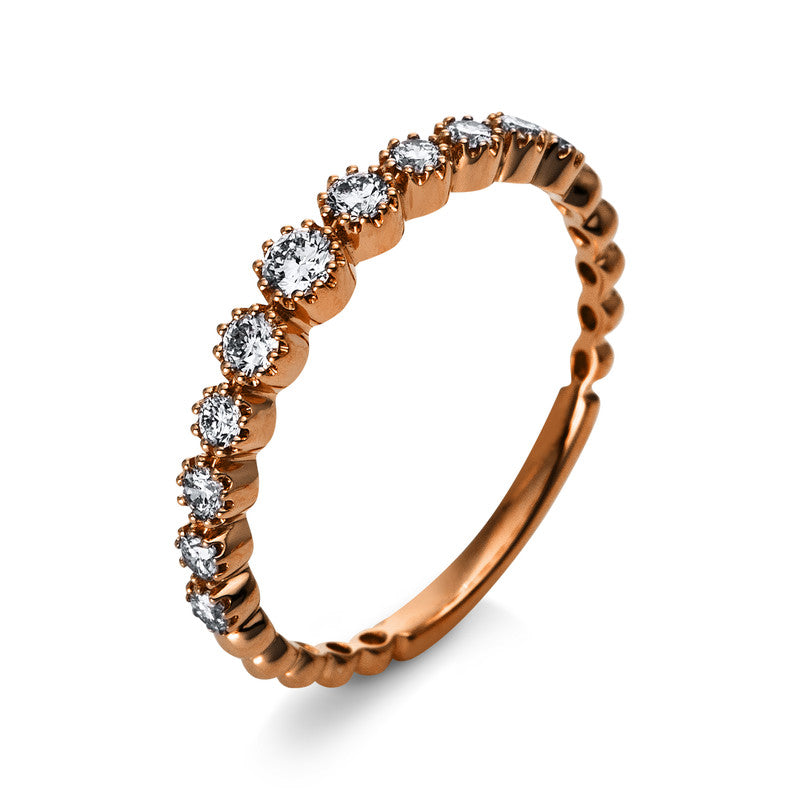 Ring    aus 750/-18 Karat Rotgold mit 11 Diamanten 0