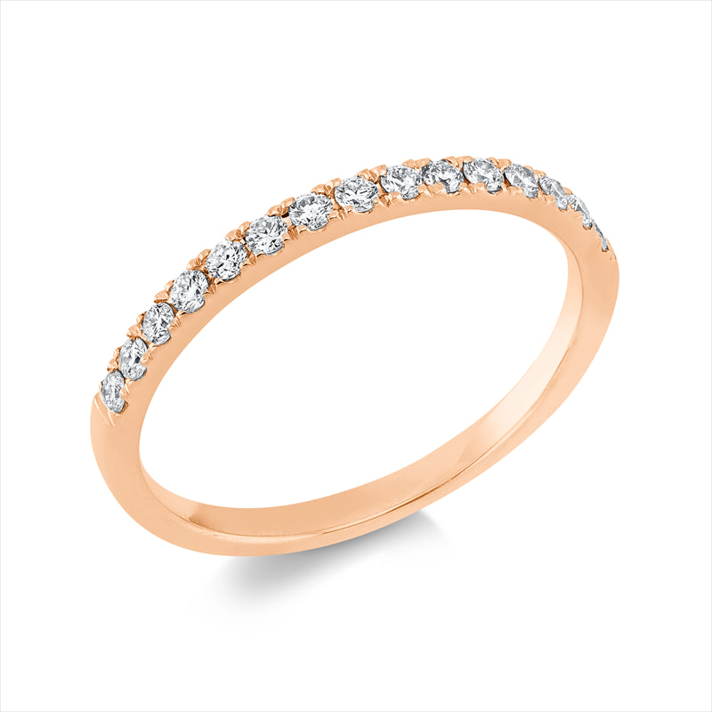 Ring - Memoire halb aus Gold mit Diamanten - 1S220