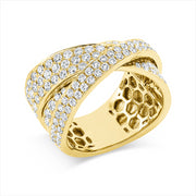 Ring - Pavé aus Gold mit Diamanten - 1S860