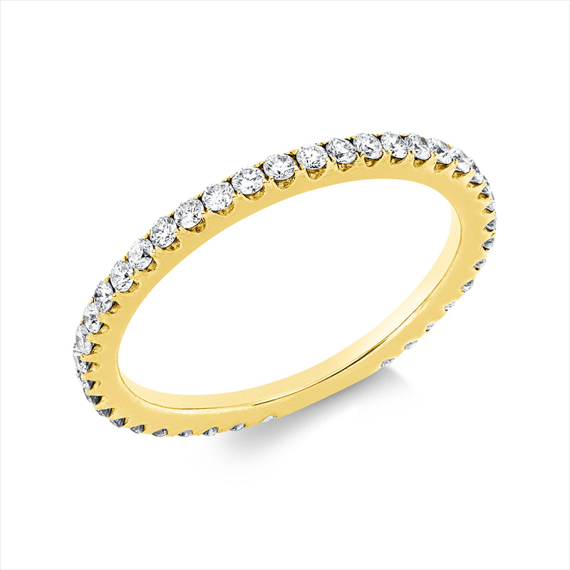 Ring    aus 750/-18 Karat Gelbgold mit 39 Diamanten 0
