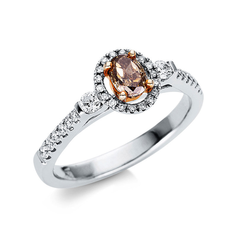 Ring    aus 750/-18 Karat Weißgold mit 33 Diamanten 0