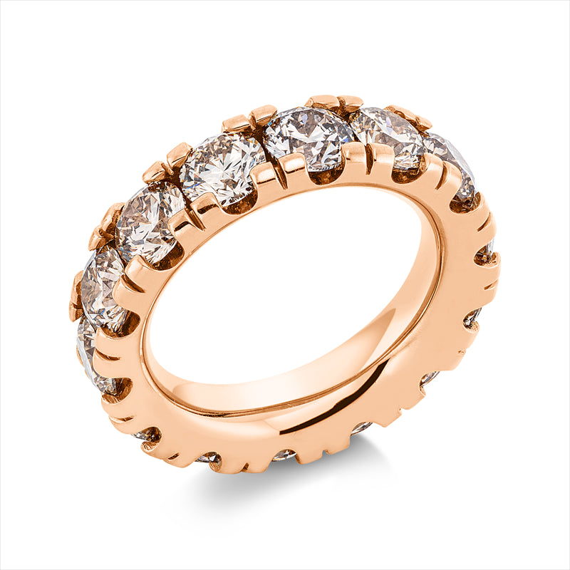 Ring    aus 750/-18 Karat Rotgold mit 14 Diamanten 8
