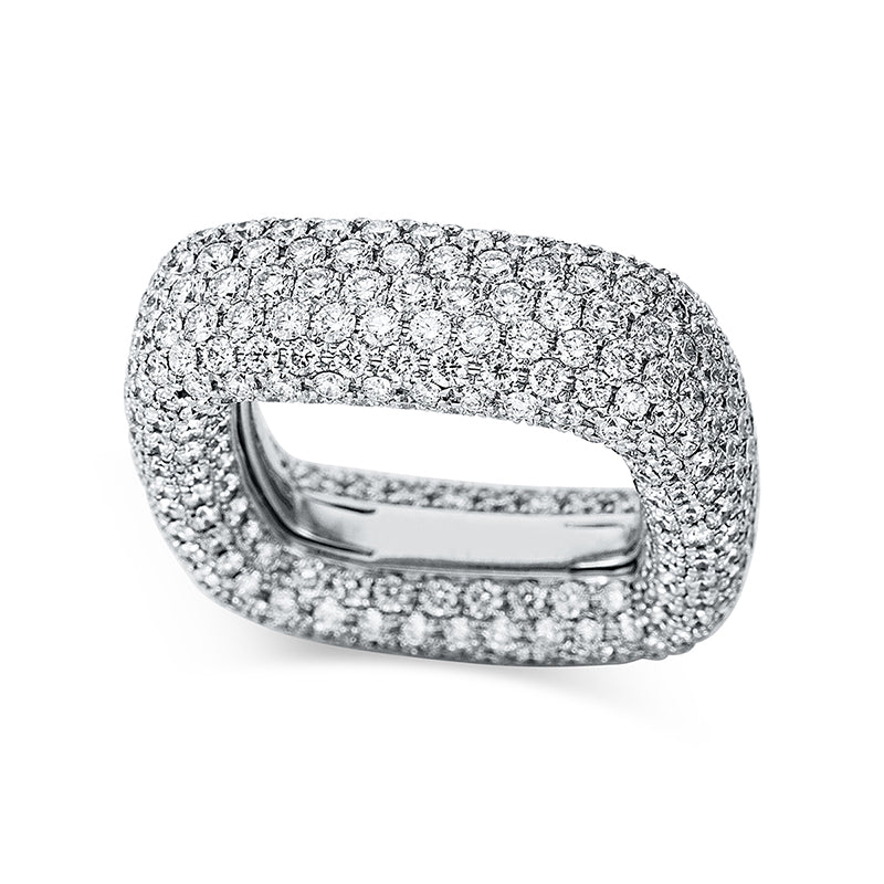 Ring aus Gold mit Diamanten - 1W084