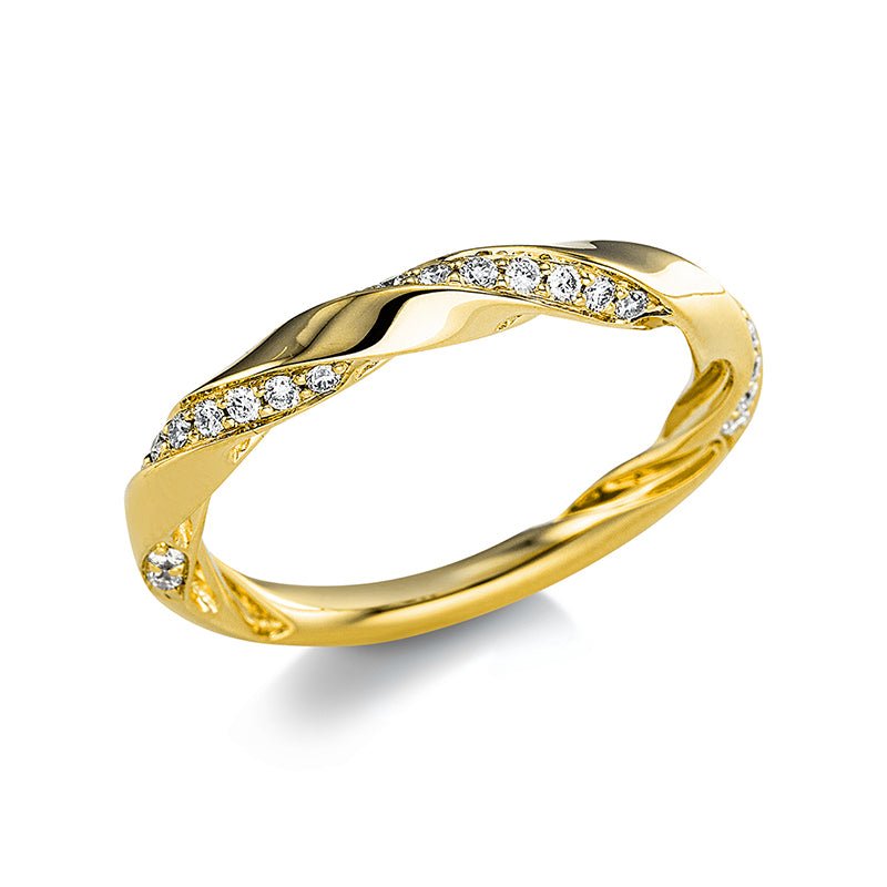 Ring - Moderner Schmuck aus Gold mit Diamanten - 1W118