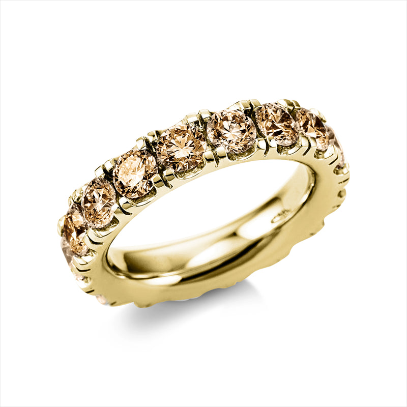 Ring    aus 750/-18 Karat Gelbgold mit 17 Diamanten 4