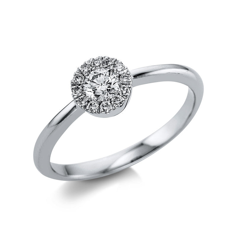 Ring    aus 750/-18 Karat Weißgold mit 13 Diamanten 0