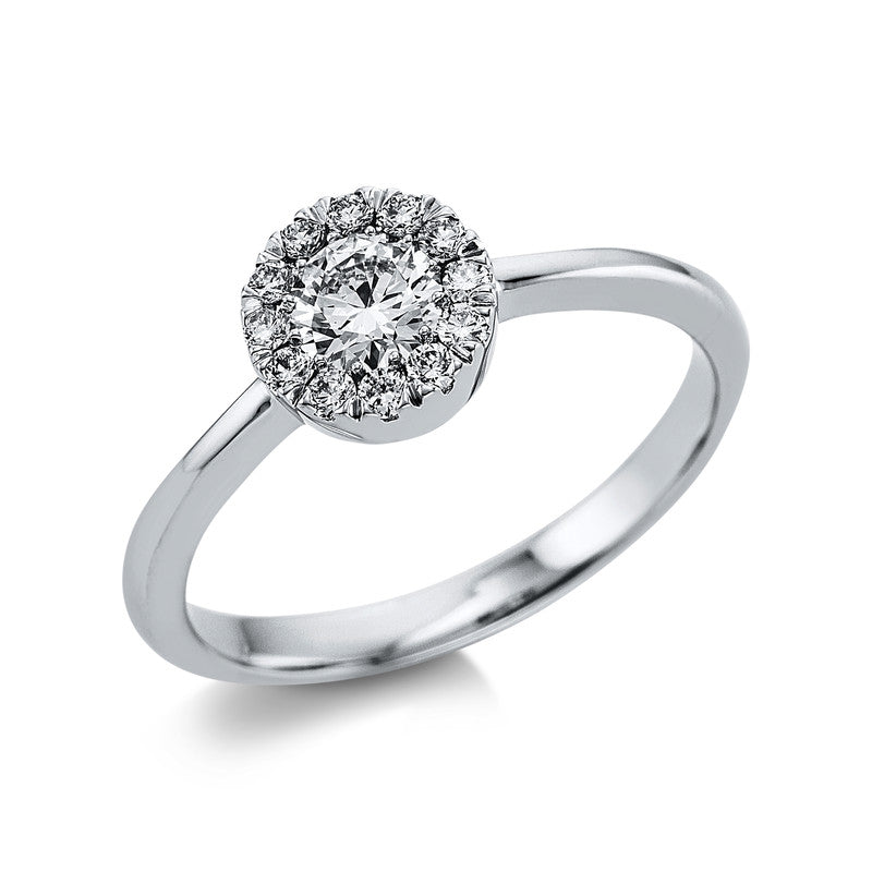 Ring    aus 750/-18 Karat Weißgold mit 13 Diamanten 0