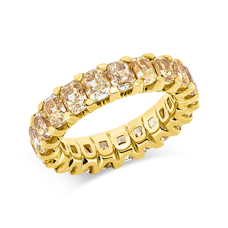Ring    aus 750/-18 Karat Gelbgold mit 21 Diamanten 6