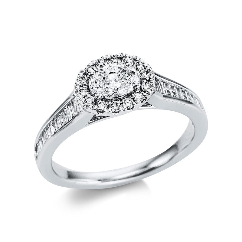 Ring    aus 750/-18 Karat Weißgold mit 41 Diamanten 1