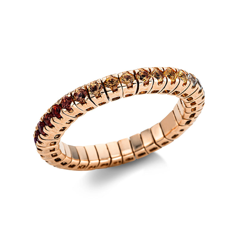 Ring mit Saphir  aus 750/-18 Karat Rotgold  