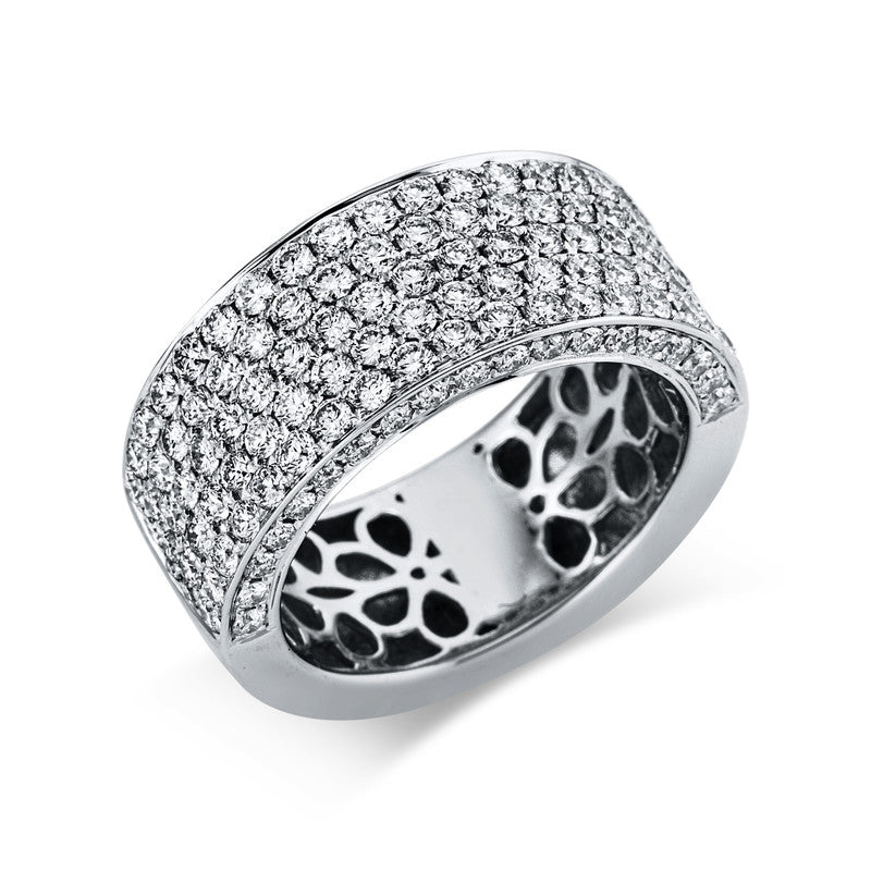 Ring    aus 750/-18 Karat Weißgold mit 137 Diamanten 2