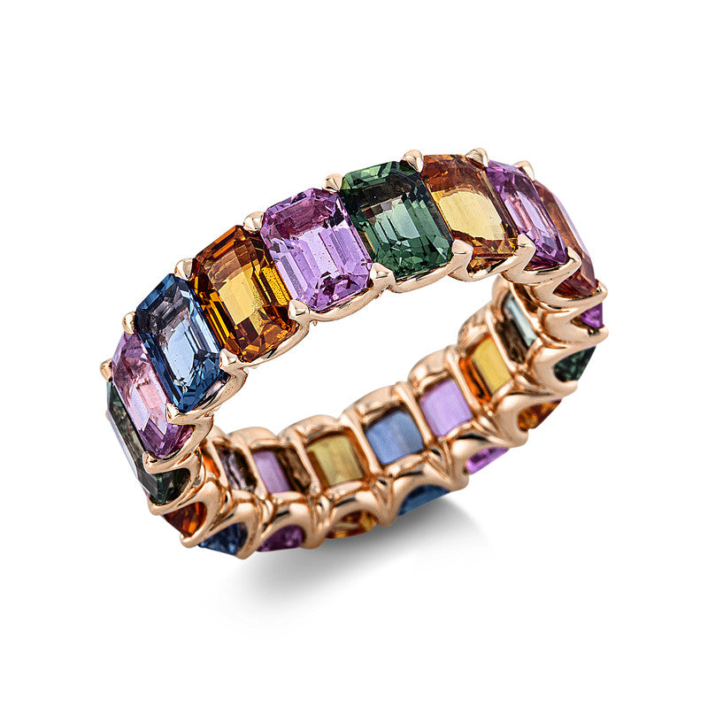 Ring mit Saphir  aus 750/-18 Karat Rotgold MPM_SKIP_FIELD 