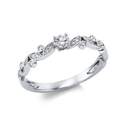 Ring    aus 750/-18 Karat Weißgold mit 23 Diamanten 0