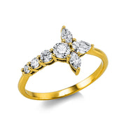 Ring - Moderner Schmuck aus Gold mit Diamanten - 1Y241