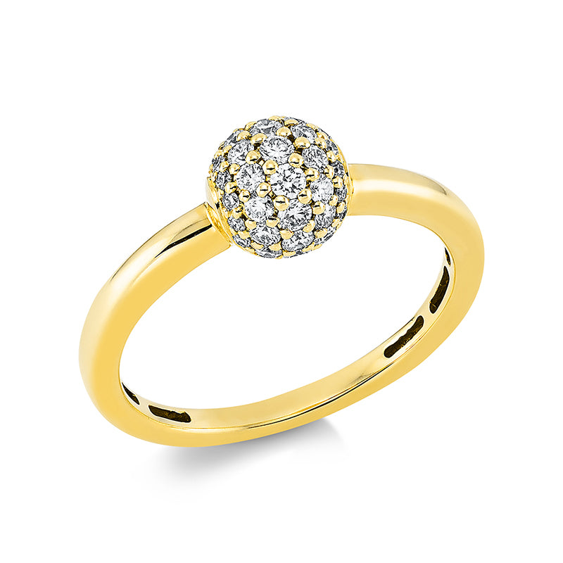 Ring - Pavé aus Gold mit Diamanten - 1Y262
