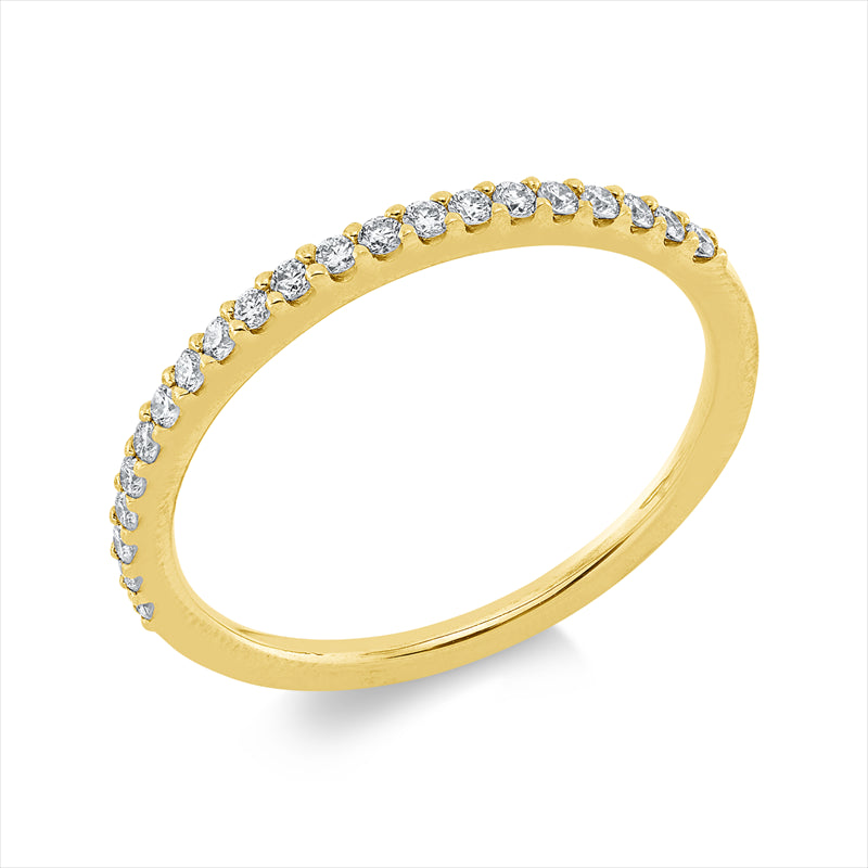 Ring    aus 750/-18 Karat Gelbgold mit 21 Diamanten 0