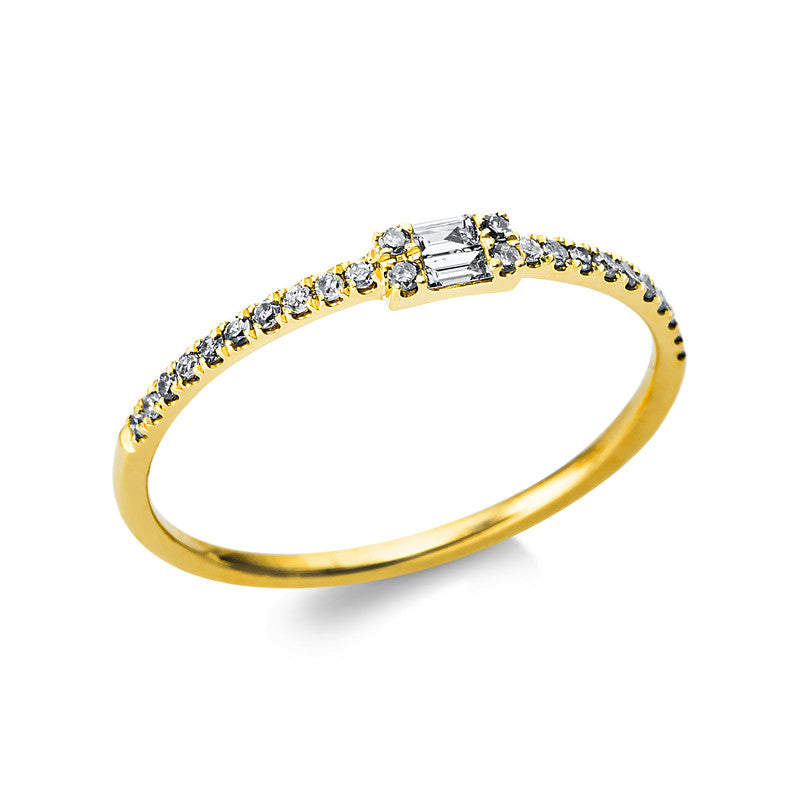 Ring    aus 750/-18 Karat Gelbgold mit 26 Diamanten 0