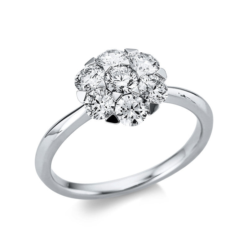 Ring    aus 750/-18 Karat Weißgold mit 7 Diamanten 1