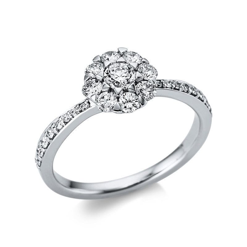 Ring    aus 750/-18 Karat Weißgold mit 25 Diamanten 0