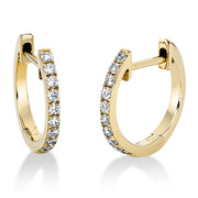 Creolen    aus 750/-18 Karat Gelbgold mit 20 Diamanten 0