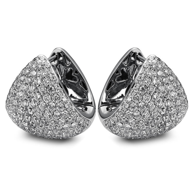 Ohrschmuck    aus 750/-18 Karat Weißgold mit 220 Diamanten 3