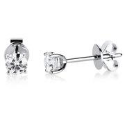 Ohrstecker    aus 750/-18 Karat Weißgold mit 2 Diamanten 0