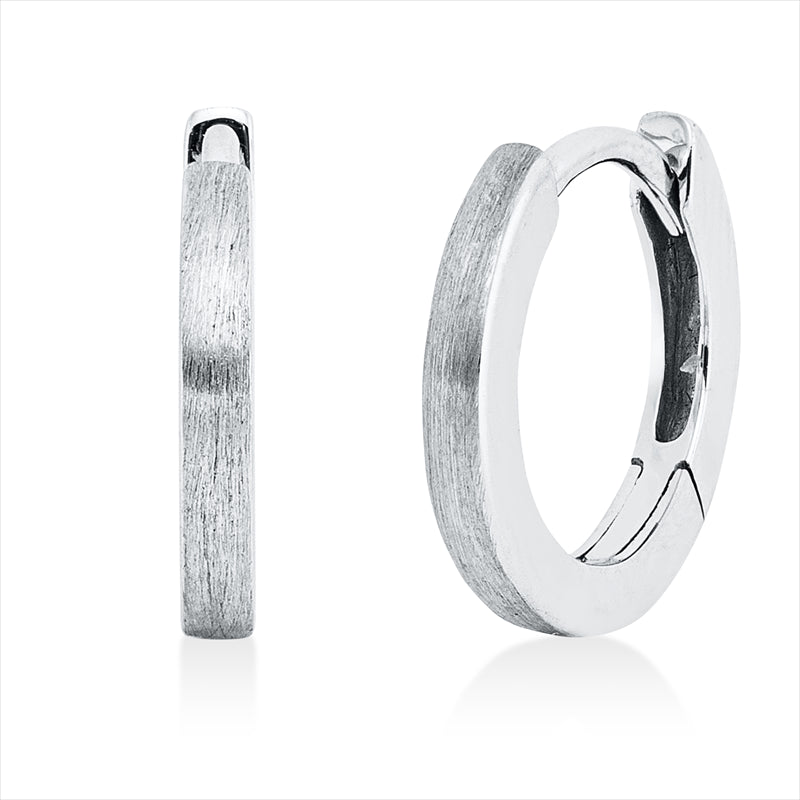 Creolen    aus 750/-18 Karat Weißgold  