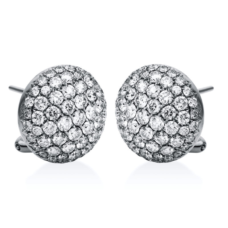 Ohrstecker    aus 750/-18 Karat Weißgold mit 122 Diamanten 2